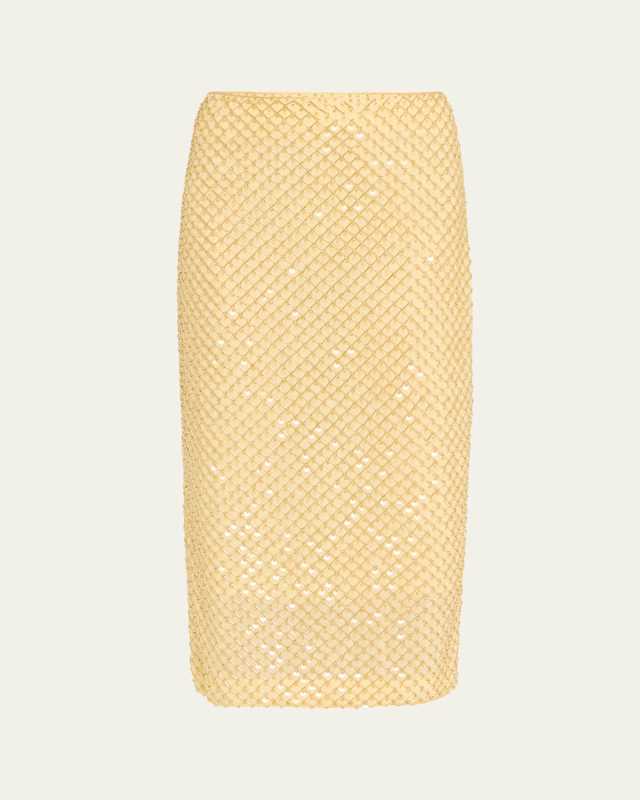 Allora Beaded Midi Skirt